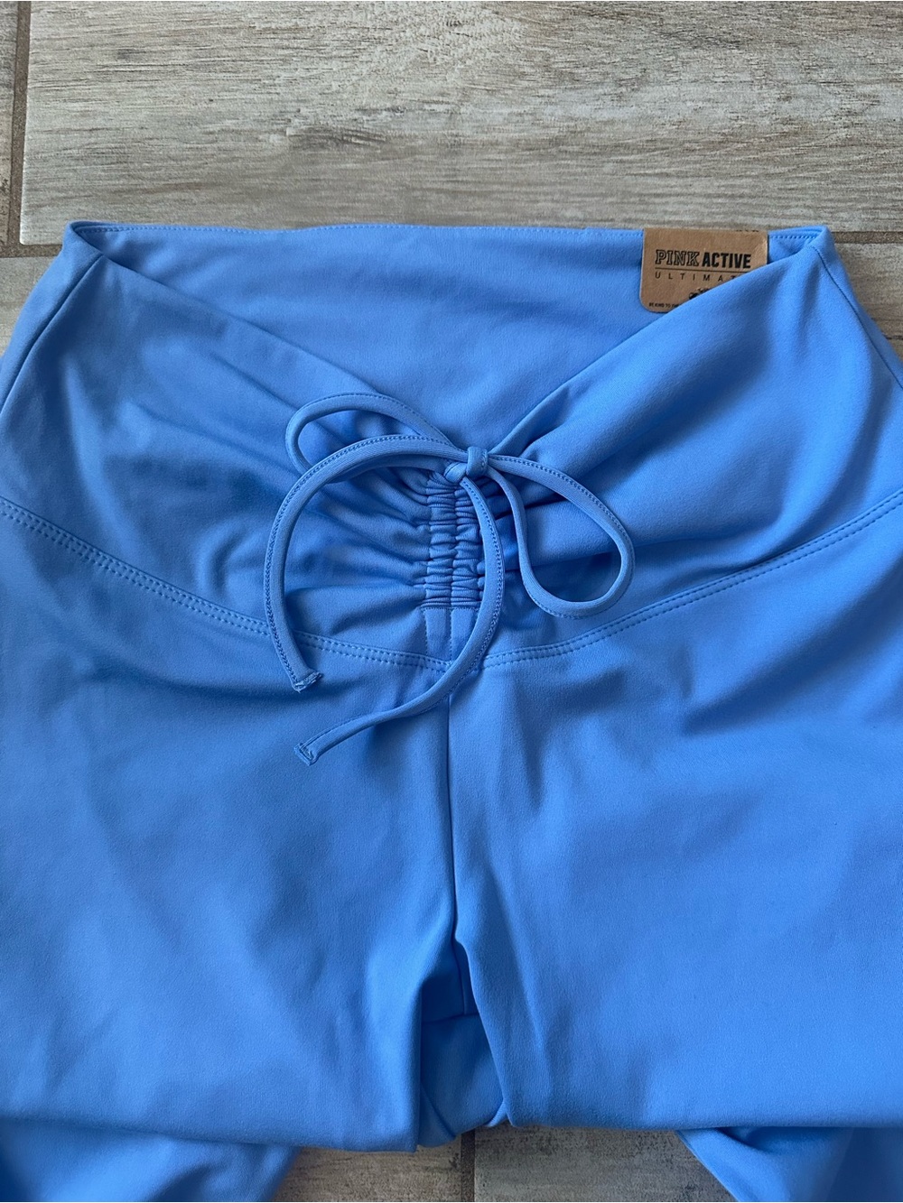 VS Pink Drawstring Waist Active Leggings